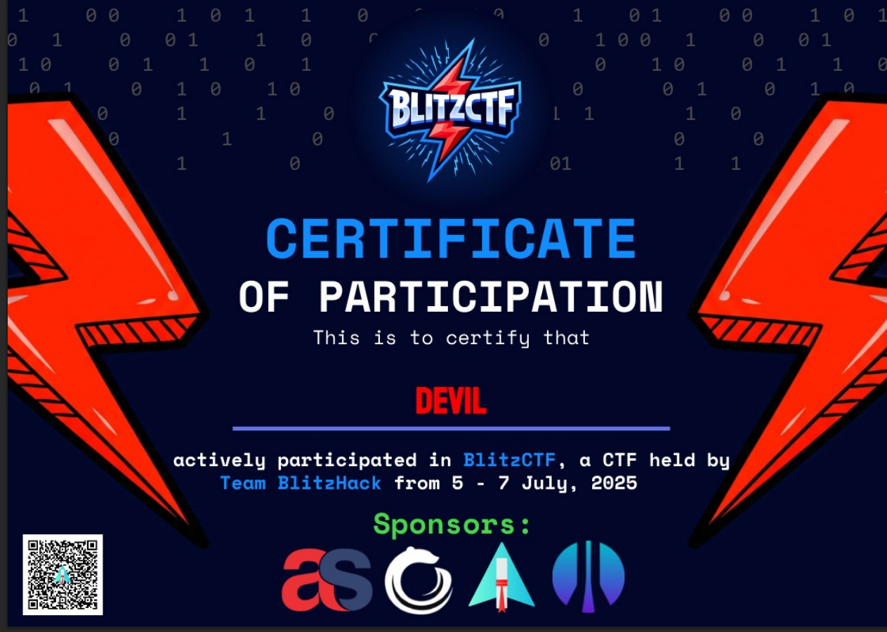 Blitz CTF
