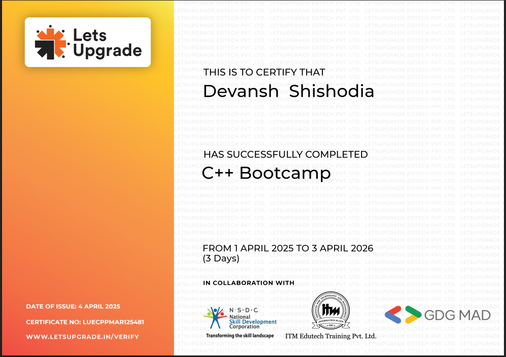 C++ Bootcamp